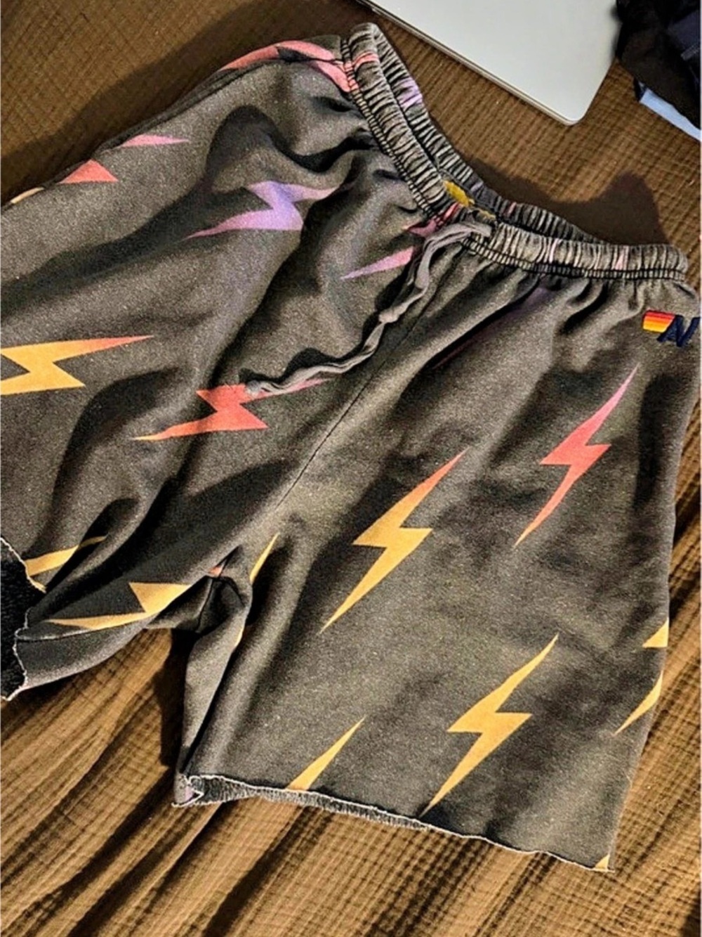 Avanti Lightning Bolt Print Shorts